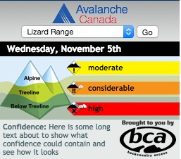 Avalanche Widget